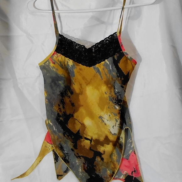 dress u Tops - Elegant Multicolor Camisole with Lace Trim